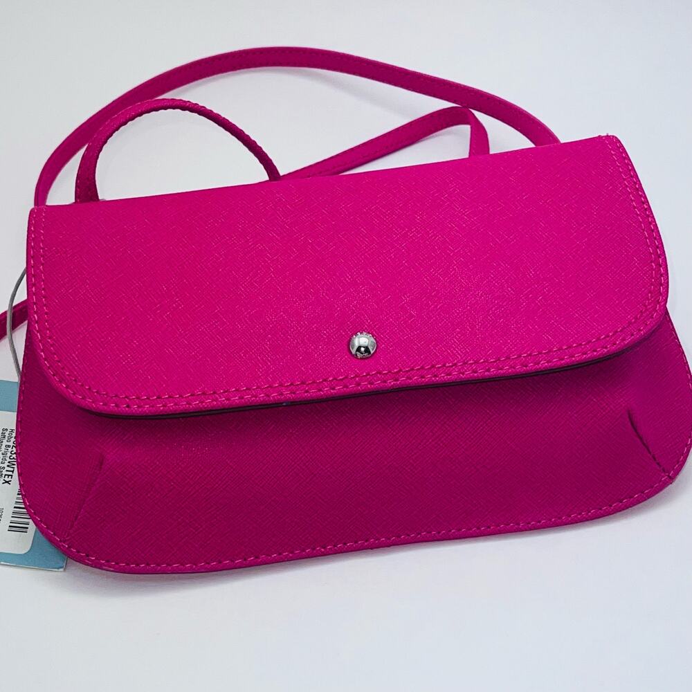 Hobo The Original Brigida Pink Saffiano Flap Crossbody, Hobo Bag NWT